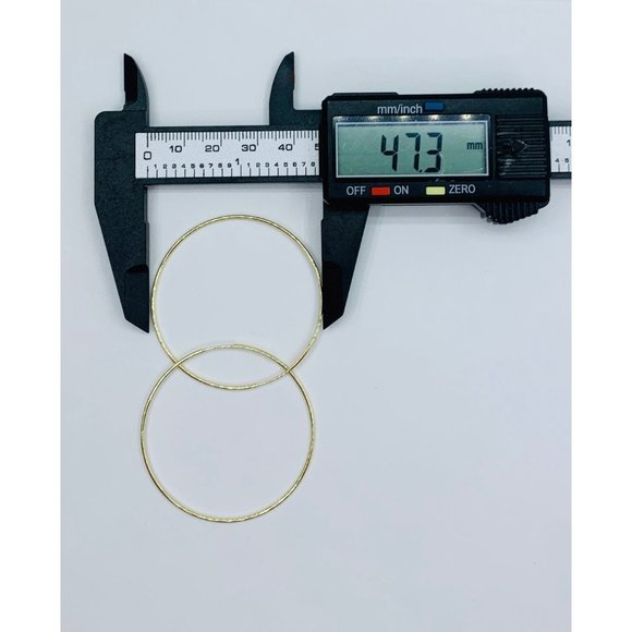 10k Gold hoop Earrings Women - Picture 5 of 8